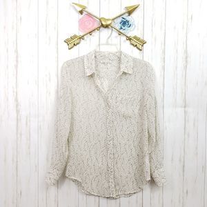 Madewell Broadway & Bromme Sheer Tree Top Sz XS